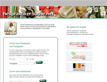 Tablet Screenshot of heilpraktiker-suche.net